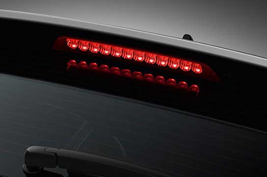 LED rear combination lamps light on